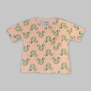 Disney Mickey Mouse Tropical Print Women’s T-Shirt – Size Small